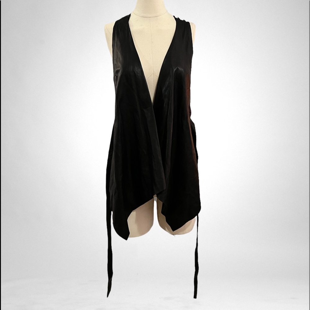 Y-3  Adidas x Yohji Yamamoto Lambskin Leather Vest **Rare**